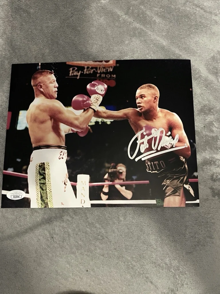 BOXING HALL OF FAMER FELIX TITO TRINIDAD SIGNED AUTOGRAPHED PHOTO JSA COA CHAMP
