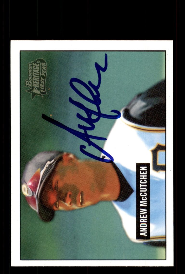 Signed Baseball Card Auto Andrew McCutchen 2005 Bowman Heritage #330 Pirates