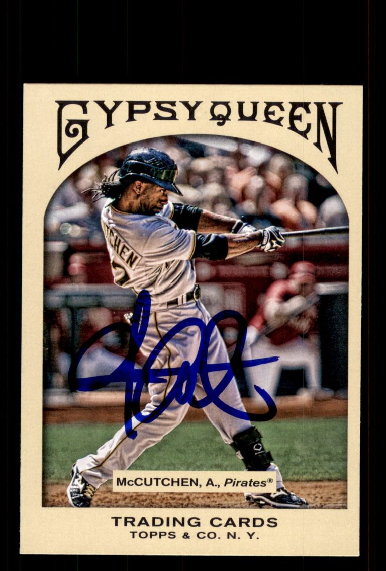 Signed Baseball Card Auto Andrew McCutchen 2011 Topps Gypsy Queen #79 Pirates