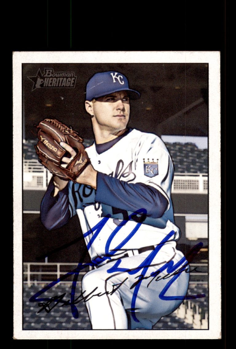 Signed Baseball Card Auto Gil Meche 2007 Bowman Heritage #192 Royals