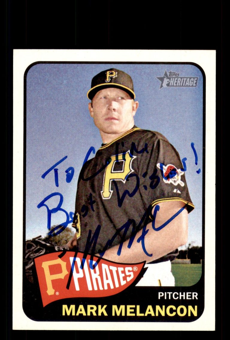Signed Baseball Card Auto Mark Melancon 2014 Topps Heritage #333 *Personalized