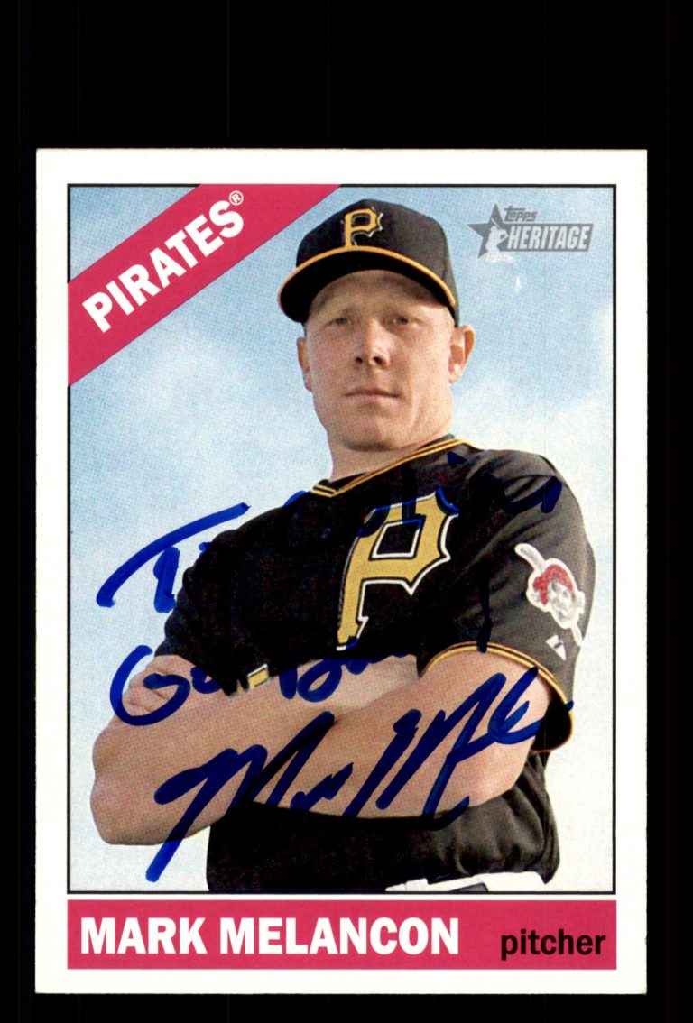 Signed Baseball Card Auto Mark Melancon 2015 Topps Heritage #261 *Personalized
