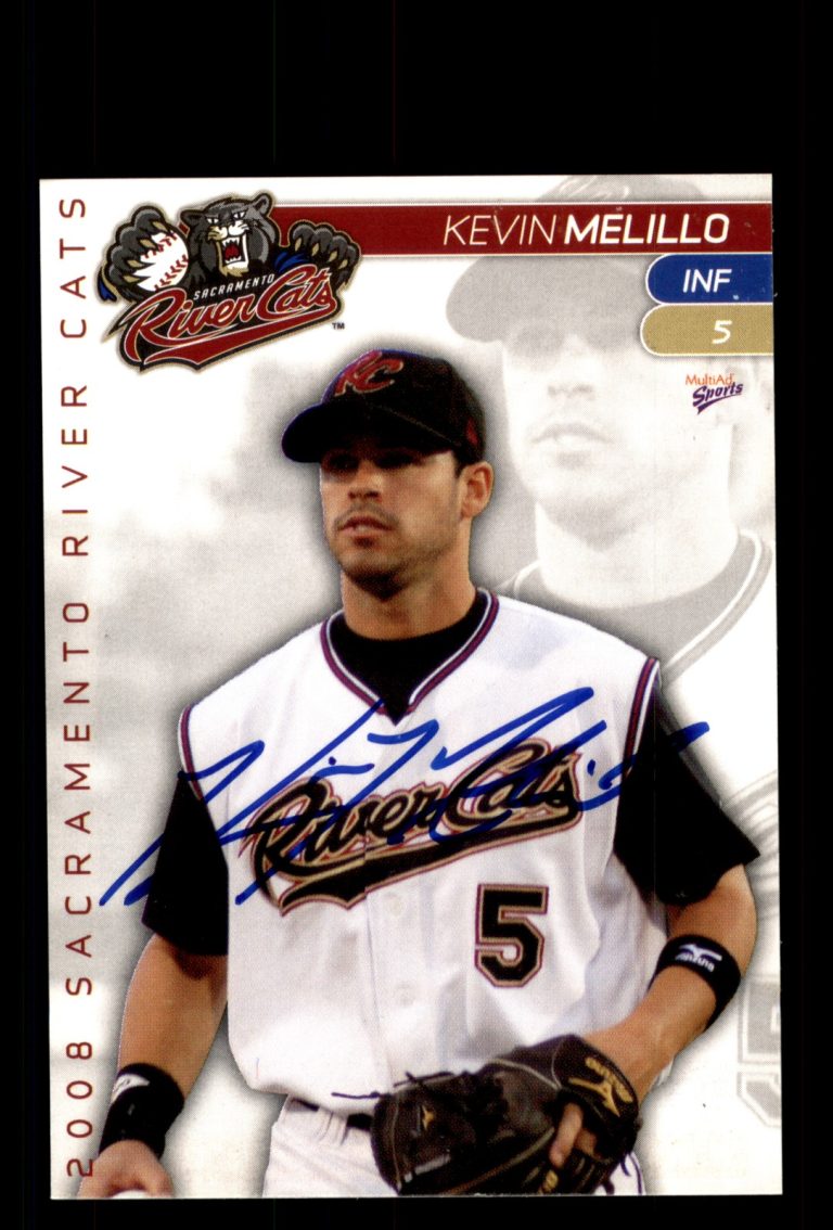 Signed Baseball Card Auto Kevin Melillo 2008 MultiAd Sacramento River Cats
