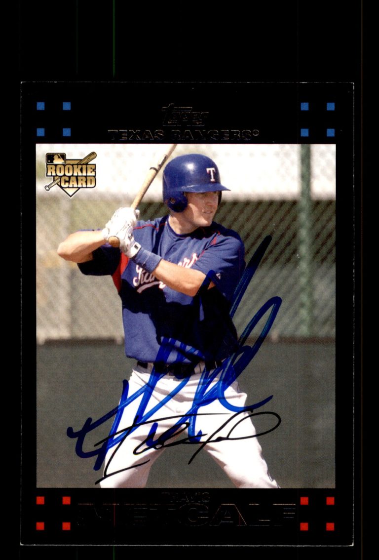 Signed Baseball Card Auto Travis Metcalf 2007 Topps #UH183 Texas Rangers