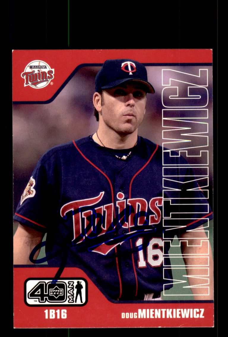 Signed Baseball Card Auto Brian Buchanan 2002 Upper Deck 40-Man #383 Twins
