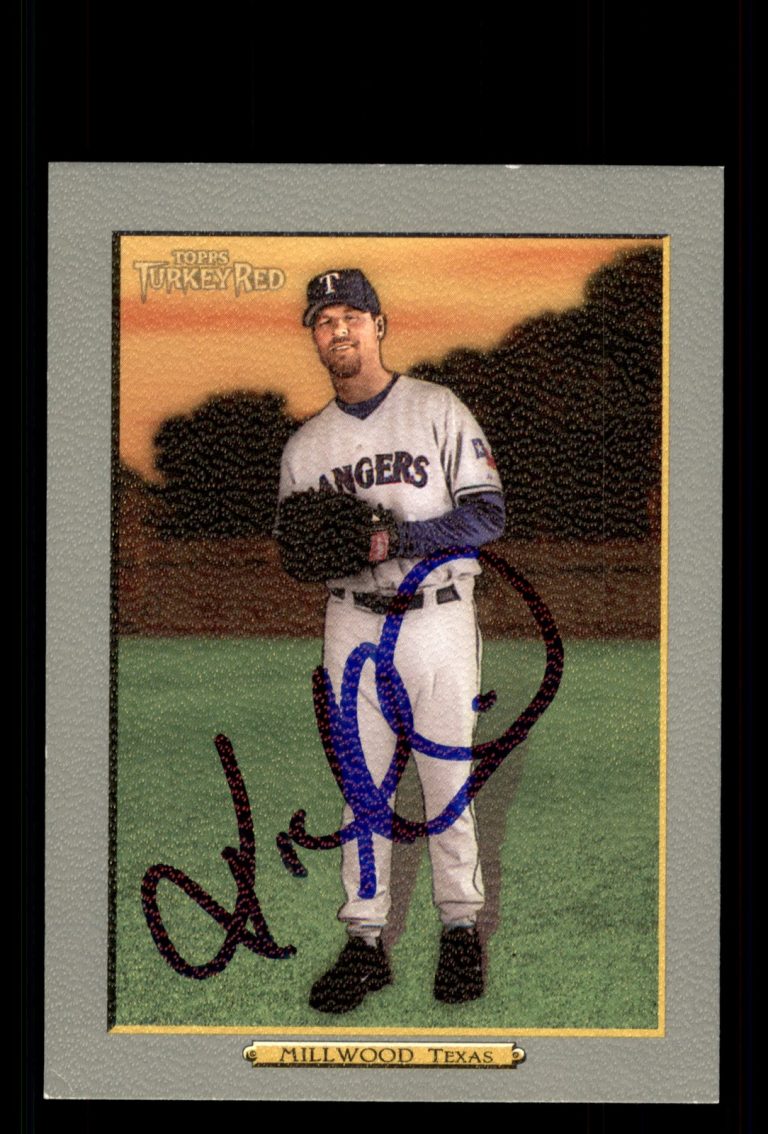 Signed Baseball Card Auto Kevin Millwood 2006 Topps Turkey Red #380
