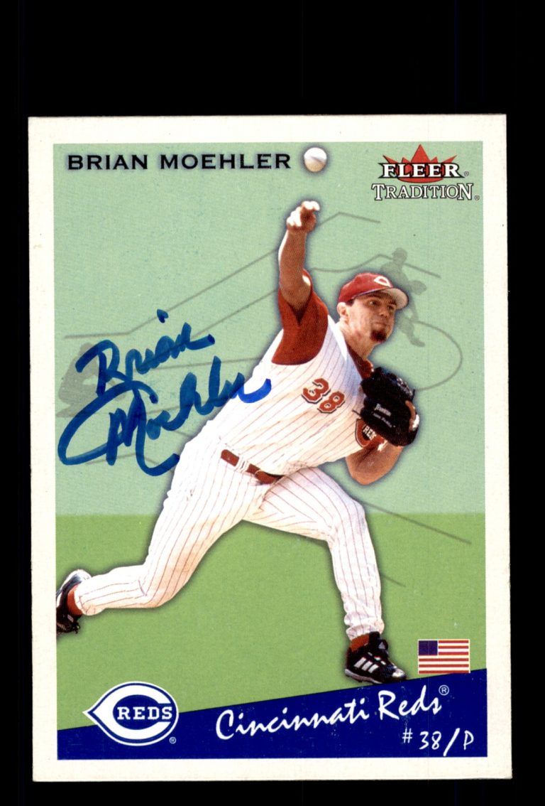 Signed Baseball Card Auto Brian Moehler 2002 Fleer Tradition #U271 Reds