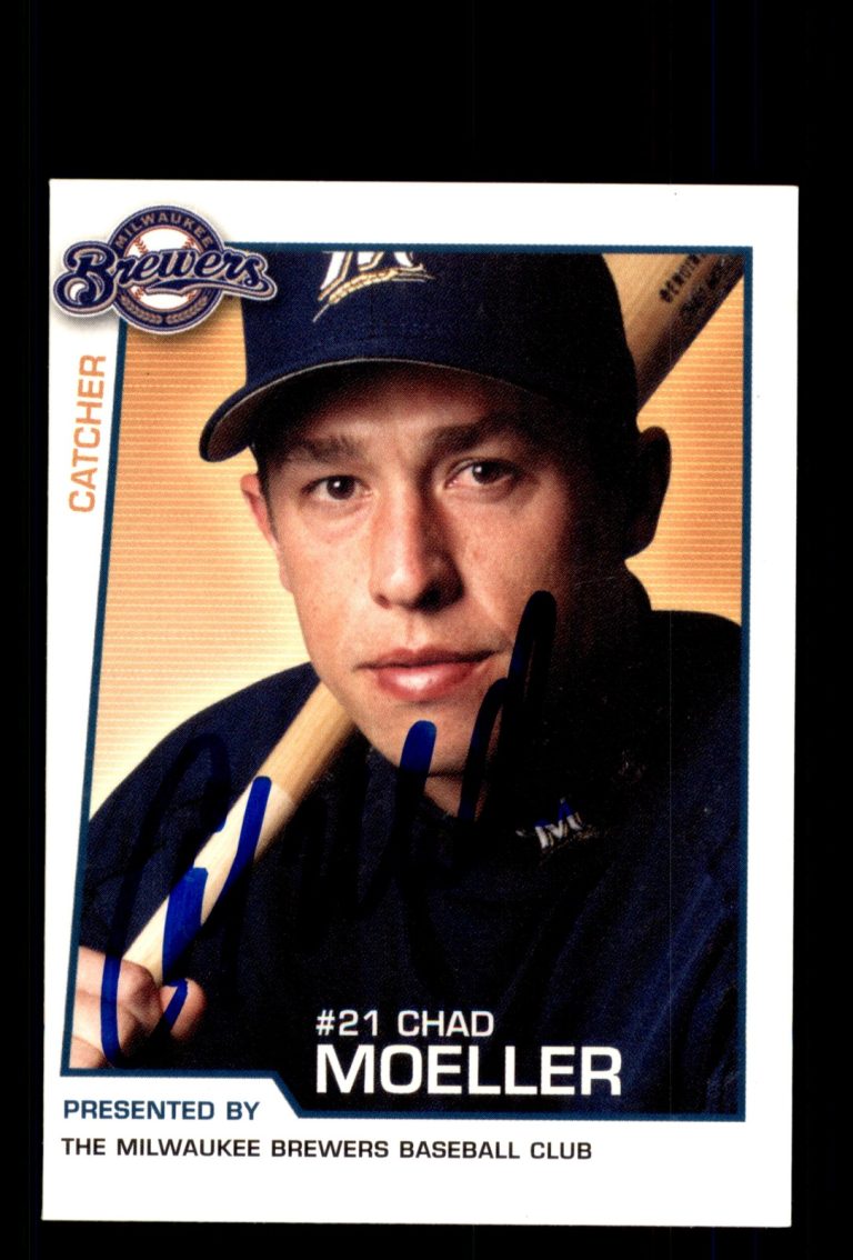 Signed Baseball Card Auto Dan Kolb 2004 Milwaukee Brewers Police