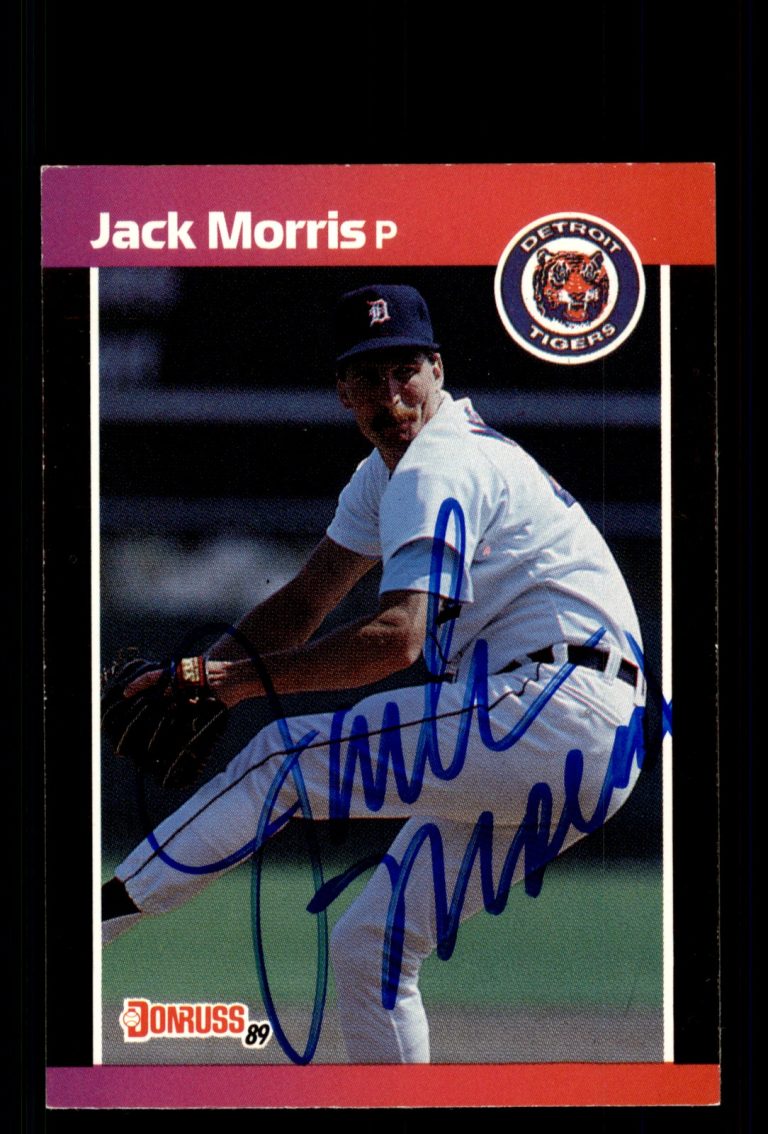 Signed Baseball Card Auto Jack Morris 1989 Donruss #234 Detroit Tigers
