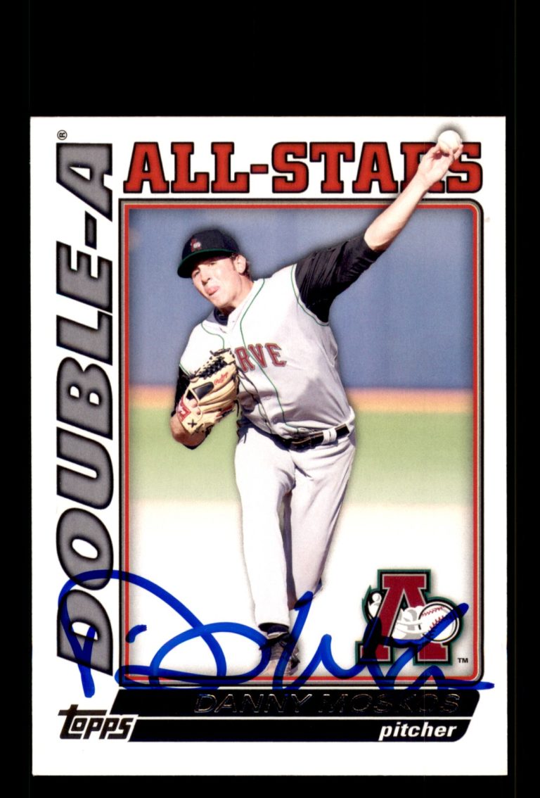 Signed Baseball Card Auto Daniel Moskos 2010 Topps Pro Debut #DA-15