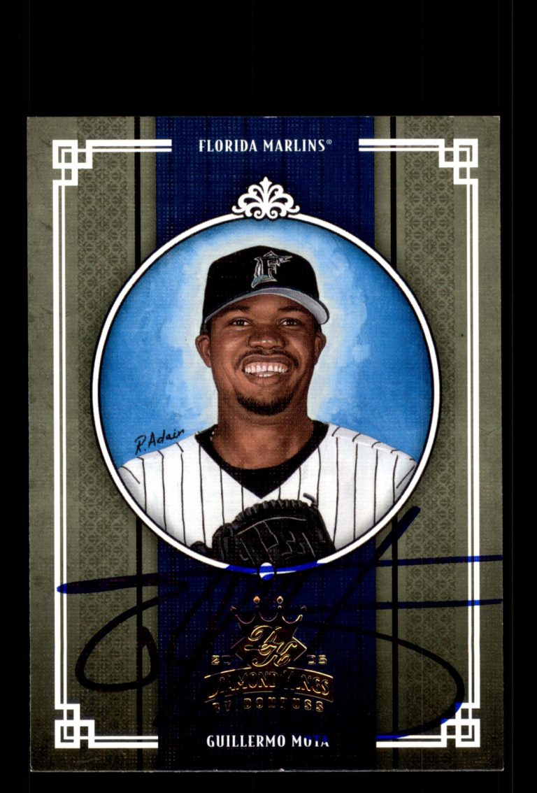 Signed Baseball Card Auto Guillermo Mota 2005 Donruss Diamond Kings #101