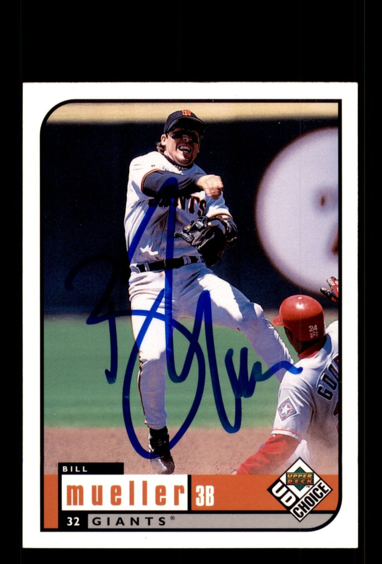 Signed Baseball Card Auto Bill Mueller 1999 UD Choice #138 San Francisco Giants