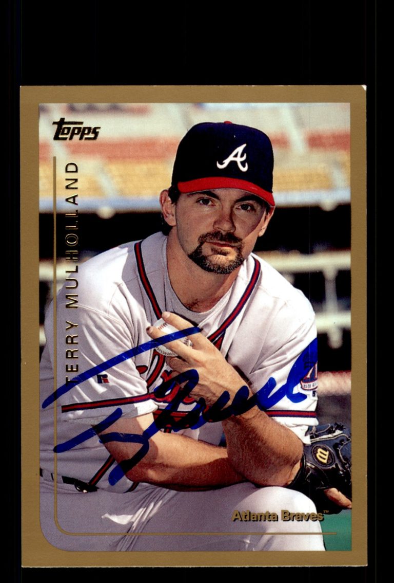 Signed Baseball Card Auto Terry Mulholland 1999 Topps #T118 Atlanta Braves