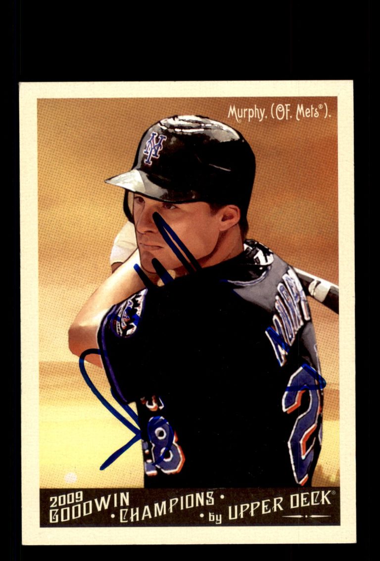 Signed Baseball Card Auto Daniel Murphy 2009 Upper Deck Goodwin Champions #189