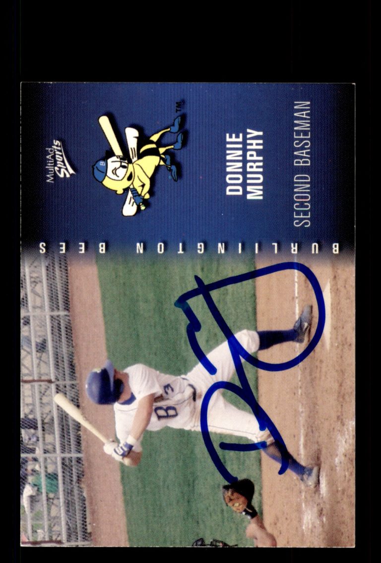 Signed Baseball Card Auto Donnie Murphy 2003 MultiAd Burlington Bees