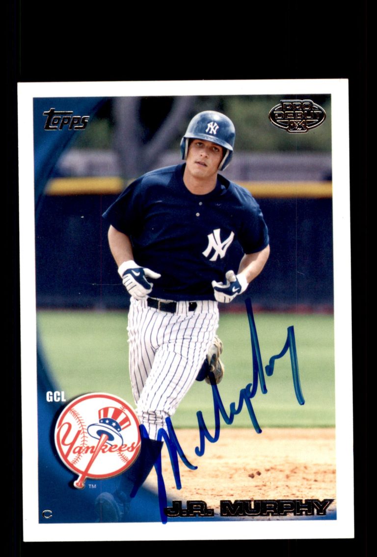 Signed Baseball Card Auto J.R. Murphy 2010 Topps Pro Debut #117
