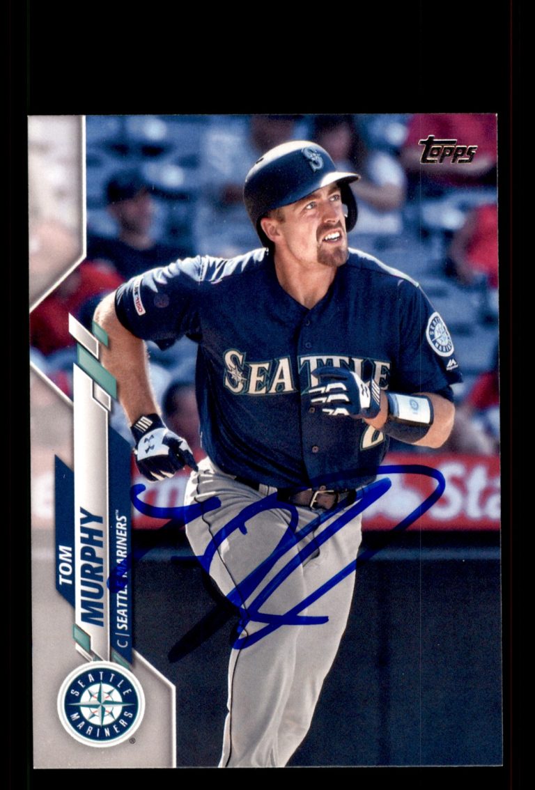Signed Baseball Card Auto Tom Murphy 2020 Topps #542 Seattle Mariners