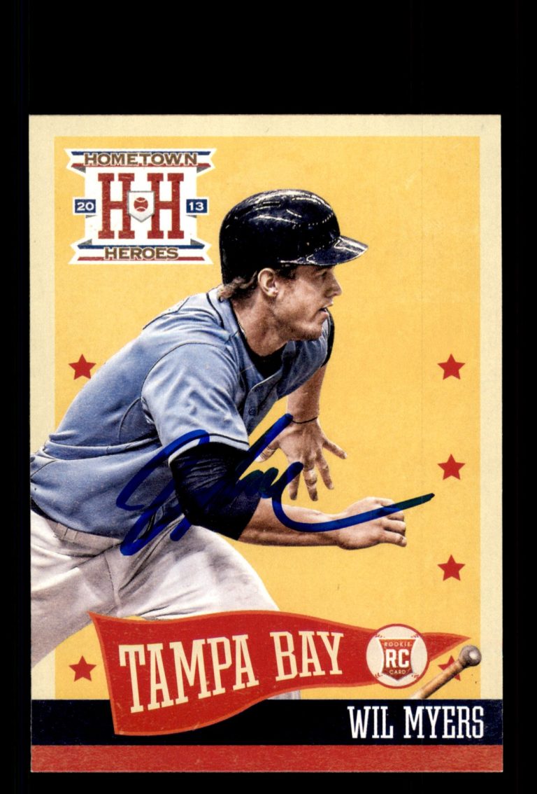 Signed Baseball Card Auto Wil Myers 2013 Panini Hometown Heroes #59 Rays