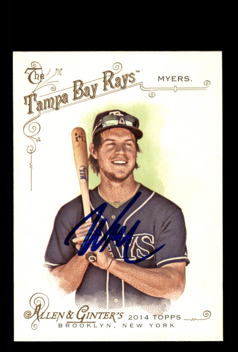 Signed Baseball Card Auto Wil Myers 2014 Topps Allen & Ginter #37 Tampa Bay Rays