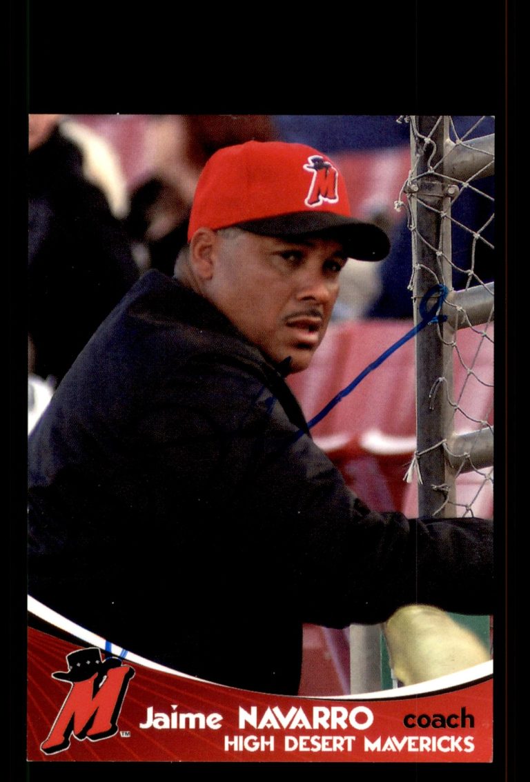 Signed Baseball Card Auto Jaime Navarro 2009 Grandstand High Desert Mavericks