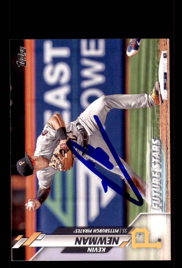 Signed Baseball Card Auto Kevin Newman 2020 Topps #646 Pittsburgh Pirates