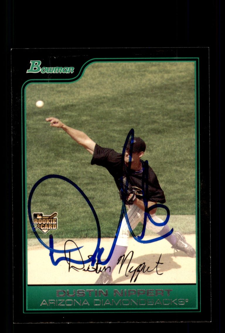 Signed Baseball Card Auto Dustin Nippert 2006 Bowman #BDP30 Diamondbacks