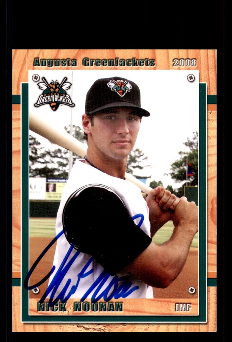 Signed Baseball Card Auto Nick Noonan 2008 Grandstand Augusta GreenJackets