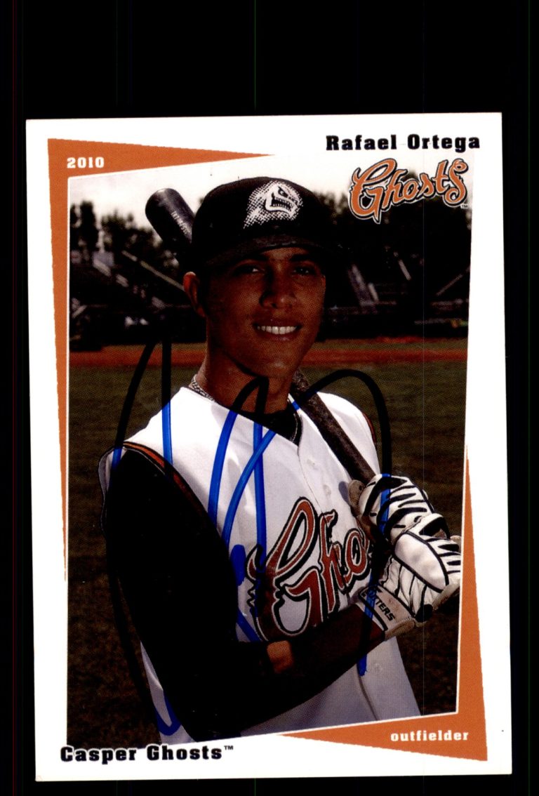 Signed Baseball Card Auto Rafael Ortega 2010 Grandstand Casper Ghosts