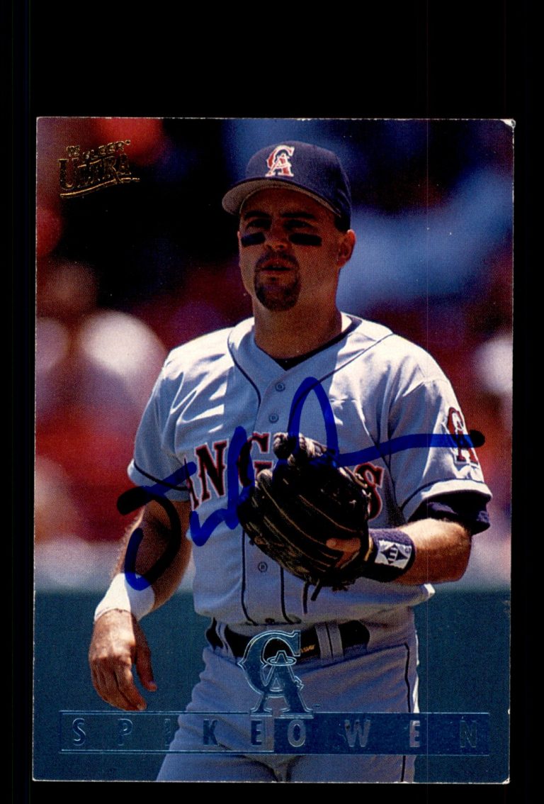 Signed Baseball Card Auto Spike Owen 1995 Ultra #271 California Angels
