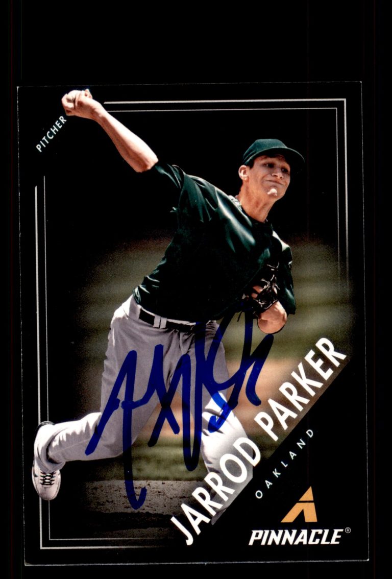 Signed Baseball Card Auto Jarrod Parker 2013 Pinnacle #53 Oakland Athletics