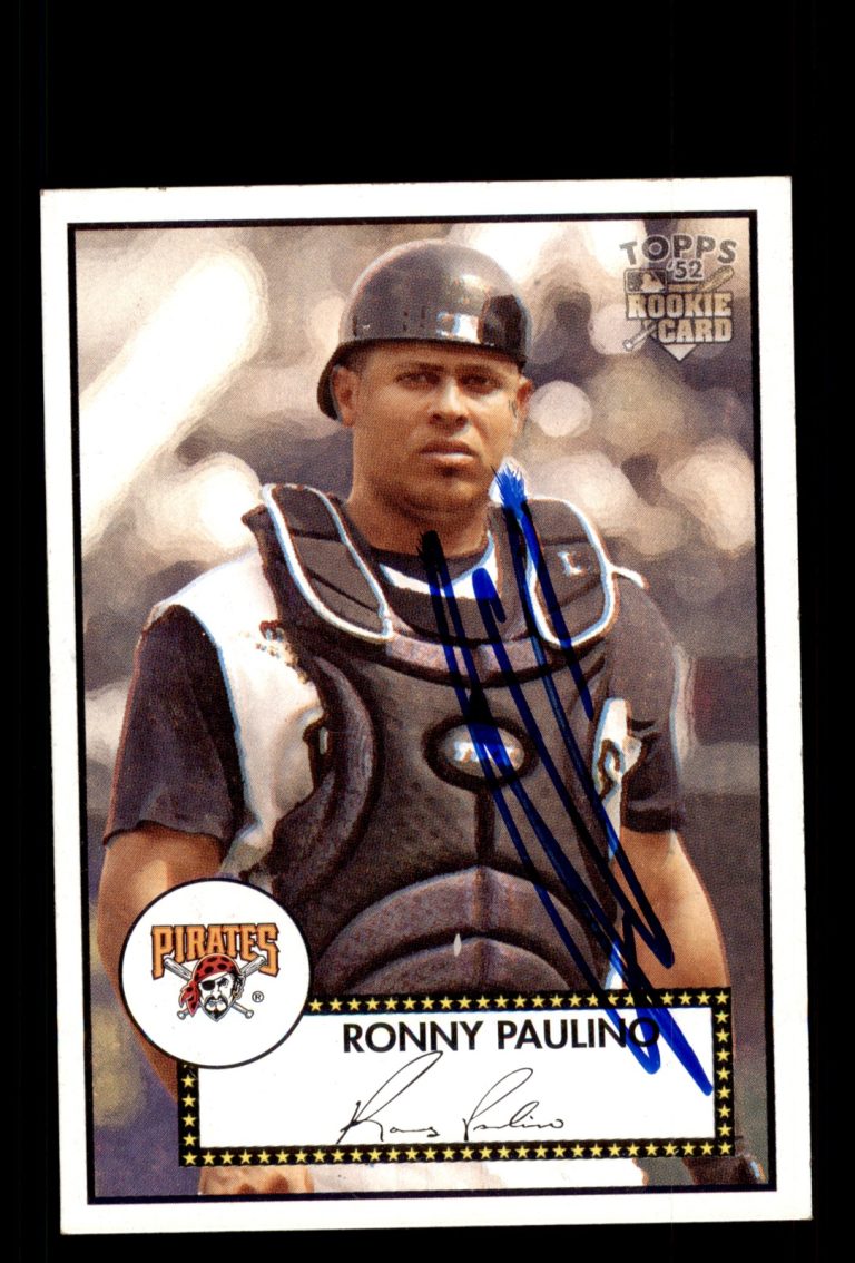 Signed Baseball Card Auto Ronny Paulino 2006 Topps '52 Rookies #273 Pirates