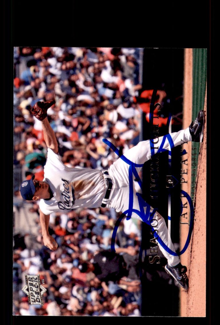Signed Baseball Card Auto Jake Peavy 2008 Upper Deck #788 San Diego Padres