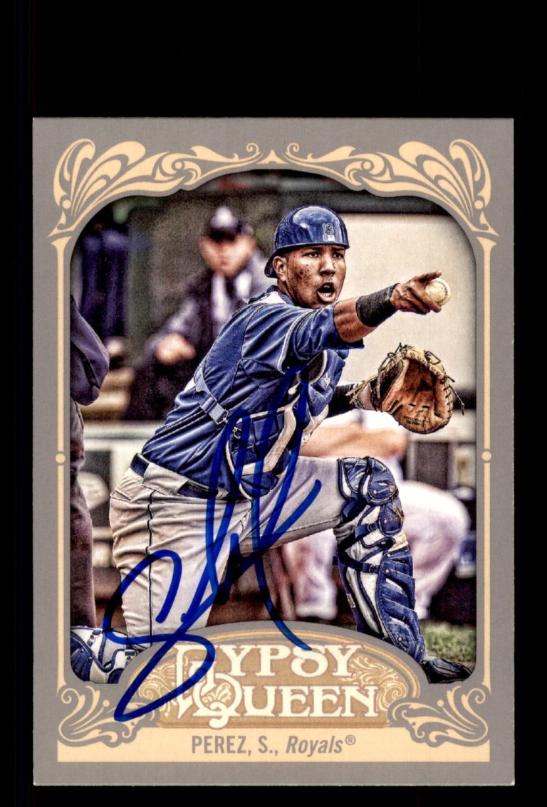 Signed Baseball Card Auto Salvador Perez 2012 Topps Gypsy Queen #212 Royals