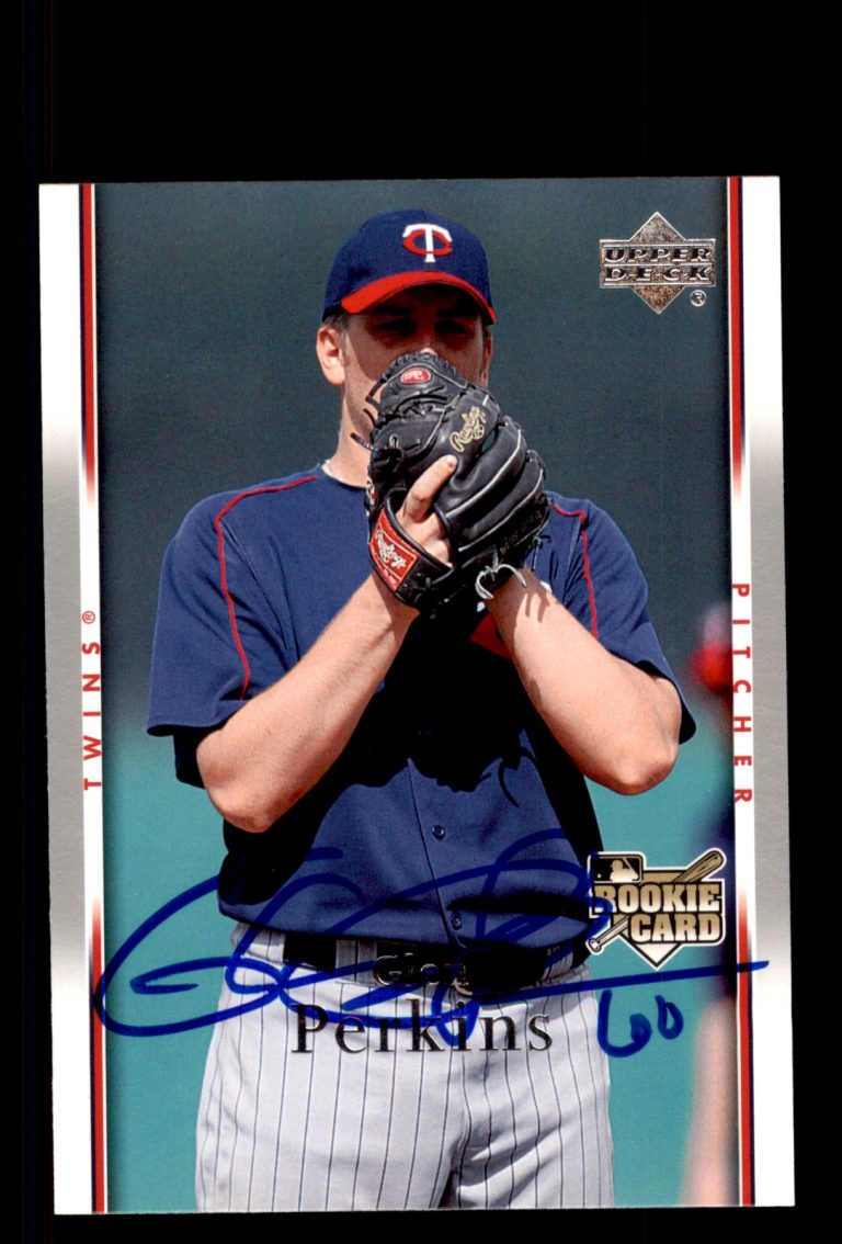 Signed Baseball Card Auto Glen Perkins 2007 Upper Deck #27 Minnesota Twins
