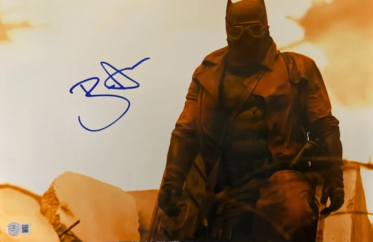 Ben Affleck Signed 11x17 Metallic Photo Batman Justice League Beckett Witness