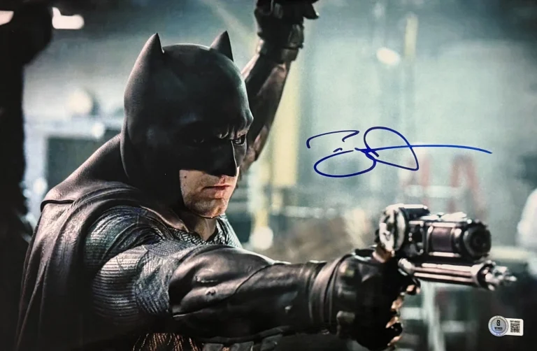 Ben Affleck Signed 11x17 Metallic Photo Batman Justice League Beckett Witness