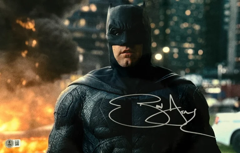 Ben Affleck Signed 11x17 Metallic Photo Batman Justice League Beckett Witness