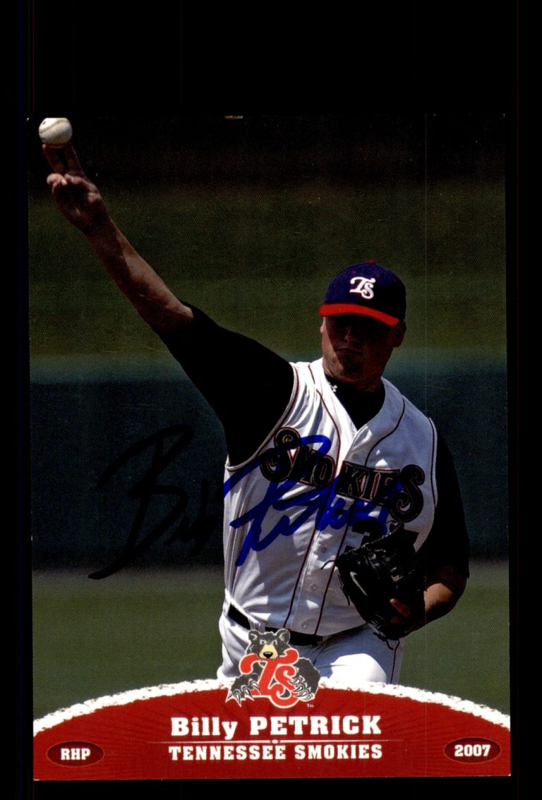 Signed Baseball Card Auto Billy Petrick 2007 Grandstand Tennessee Smokies