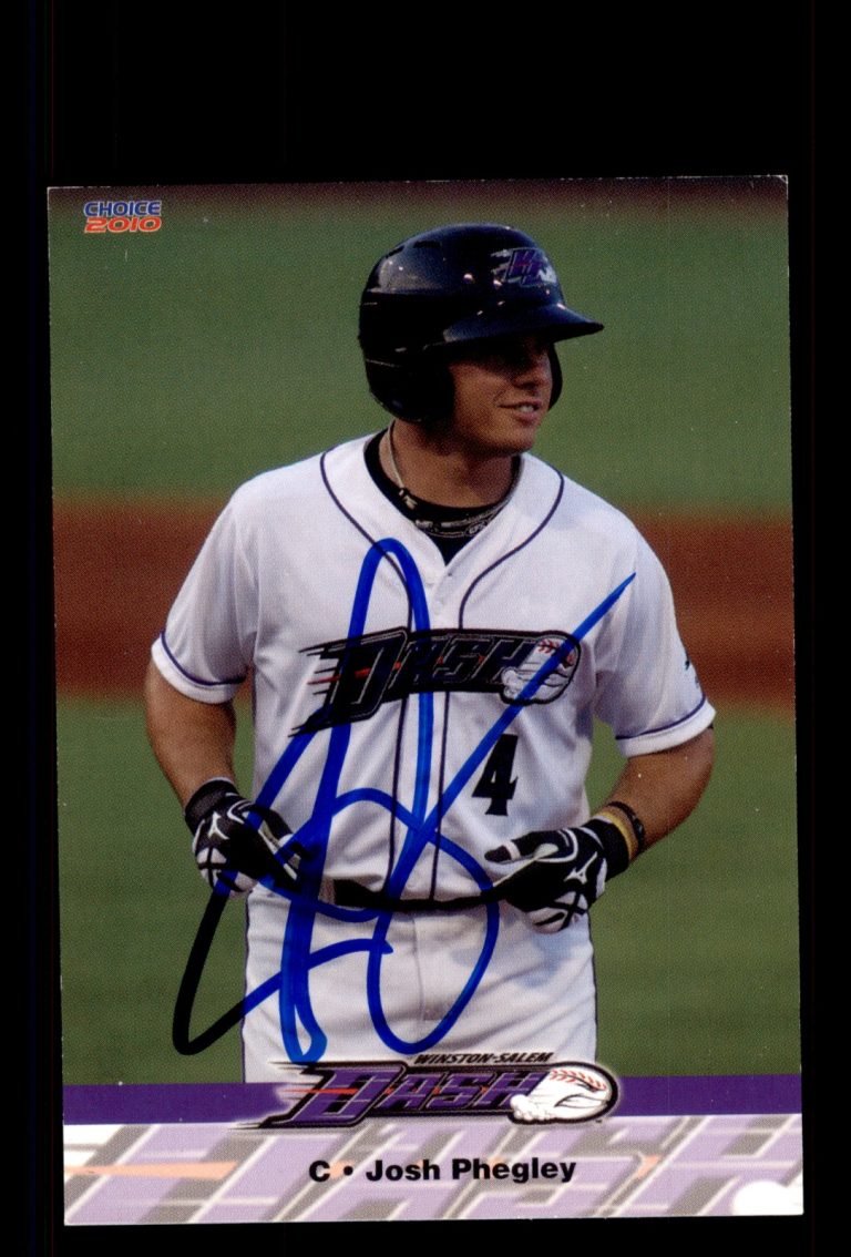 Signed Baseball Card Auto Josh Phegley 2010 Choice Winston-Salem Dash