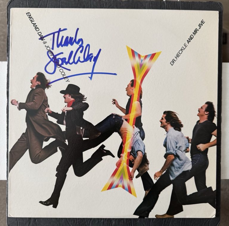 JOHN FORD COLEY SIGNED VINYL DR. HECKLE AND MR. JIVE JSA COA AUTOGRAPH
