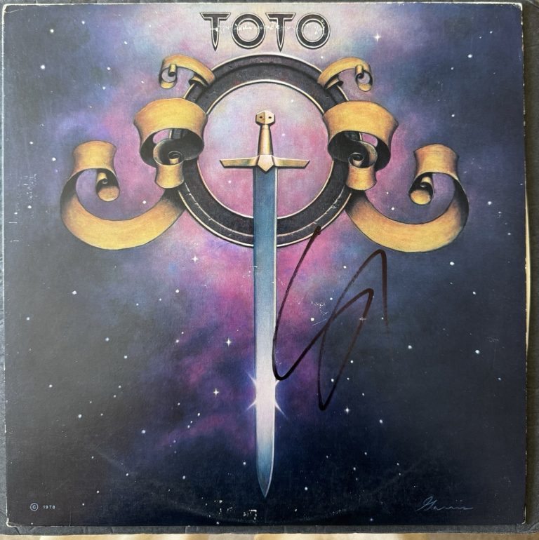 Steve Lukather Signed Vinyl Self Titled Toto Autographed JSA COA Album Record