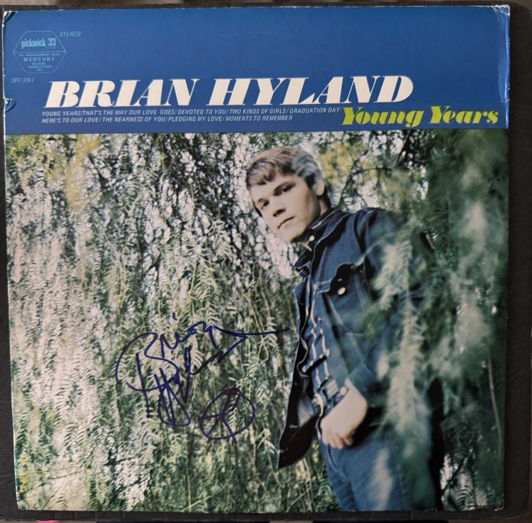 BRIAN HYLAND Signed Vinyl Young Years Autograph Album JSA COA record