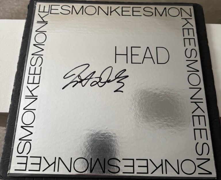 The Monkees Micky Dolenz Signed Vinyl Head Soundtrack Autographed JSA COA