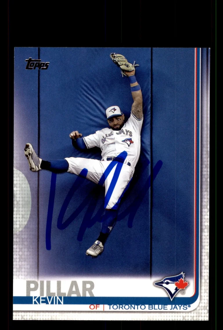 Signed Baseball Card Auto Kevin Pillar 2019 Topps #623 Toronto Blue Jays