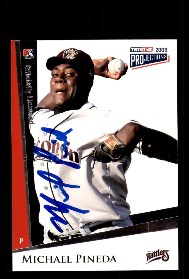 Signed Baseball Card Auto Michael Pineda 2009 TriStar PROjections #187