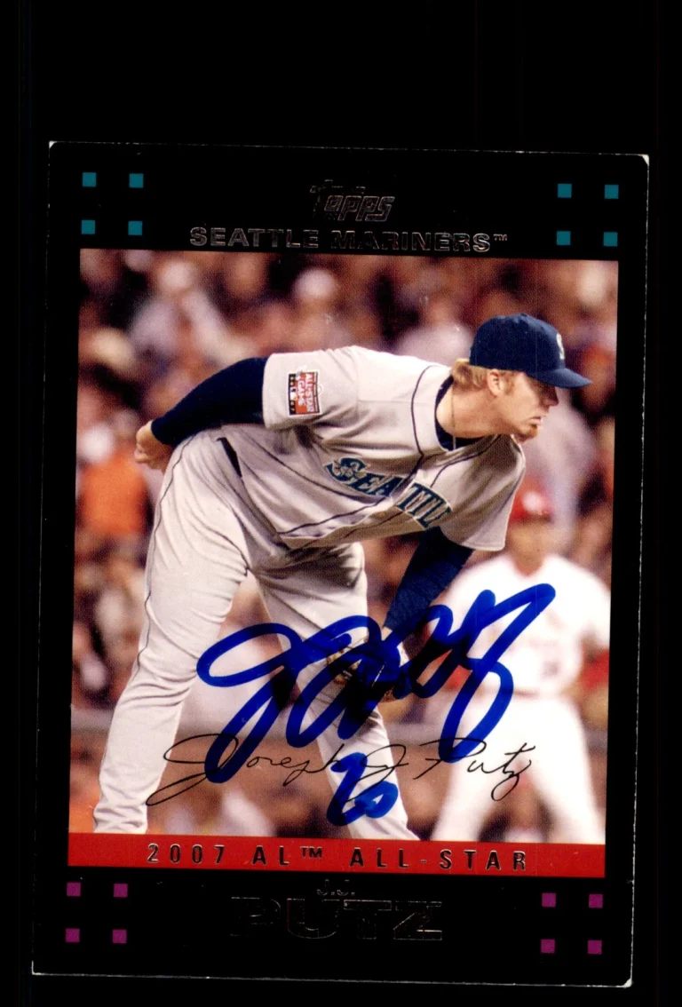 Signed Baseball Card Auto J.J. Putz 2007 Topps #UH233 Seattle Mariners
