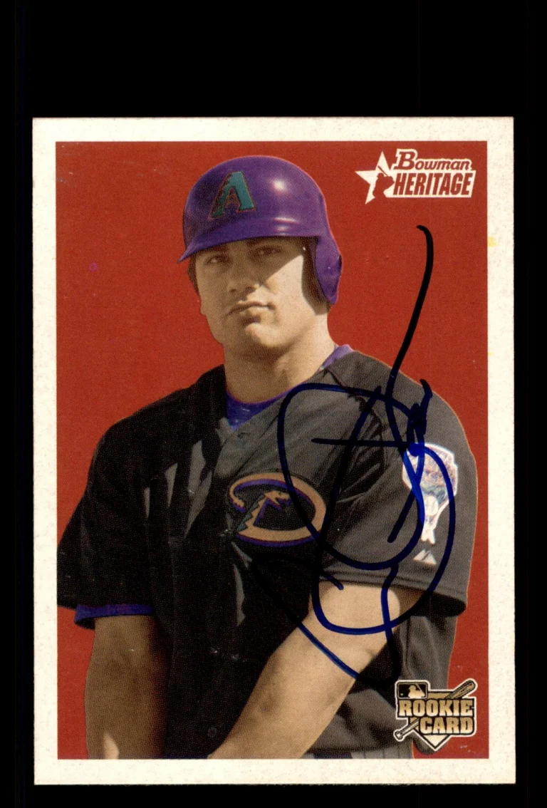Signed Baseball Card Auto Carlos Quentin 2006 Bowman Heritage #299 Diamondbacks