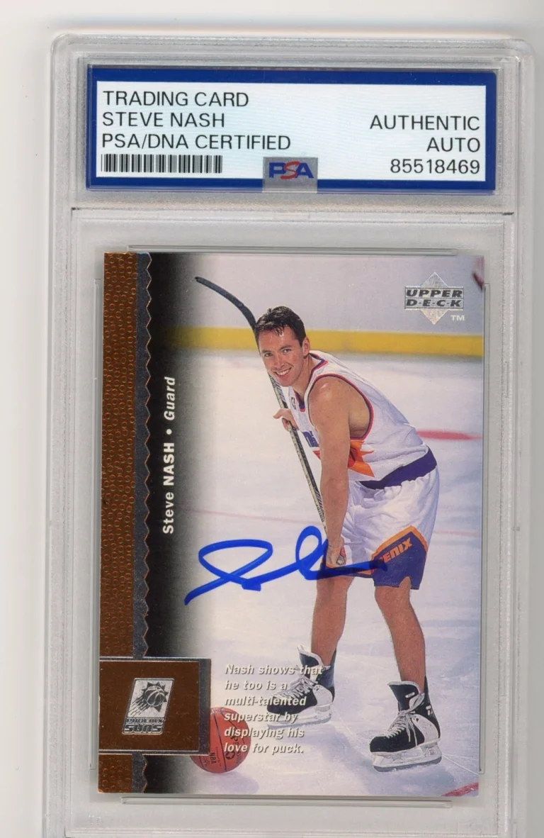 Signed Basketball Card Auto Steve Nash 1996-97 Upper Deck #280 Suns PSA/DNA
