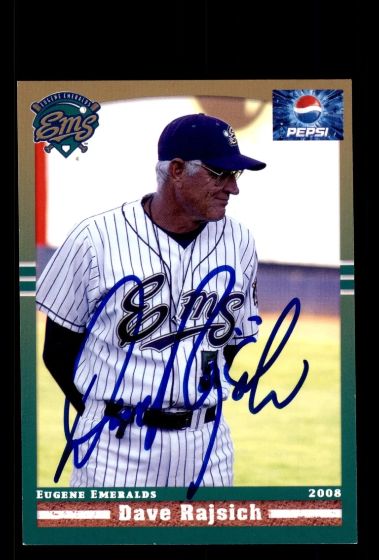 Signed Baseball Card Auto Dave Rajsich 2008 Grandstand Eugene Emeralds