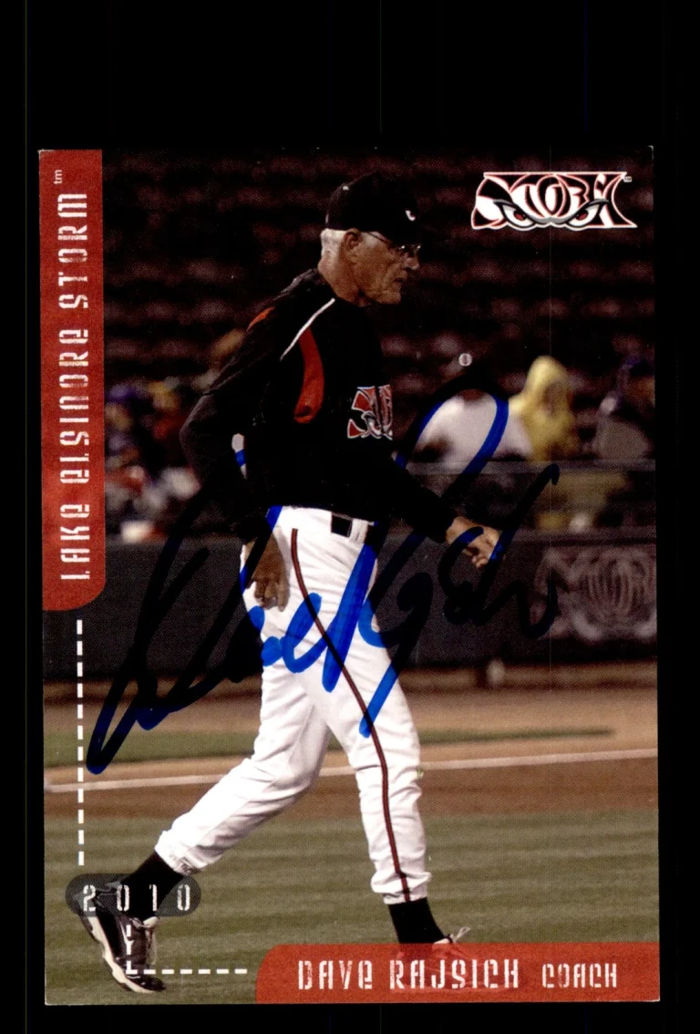 Signed Baseball Card Auto Dave Rajsich 2010 Grandstand Lake Elsinore Storm